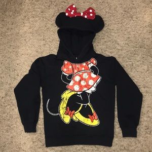 Girls Minnie Mouse hoodie disneyland